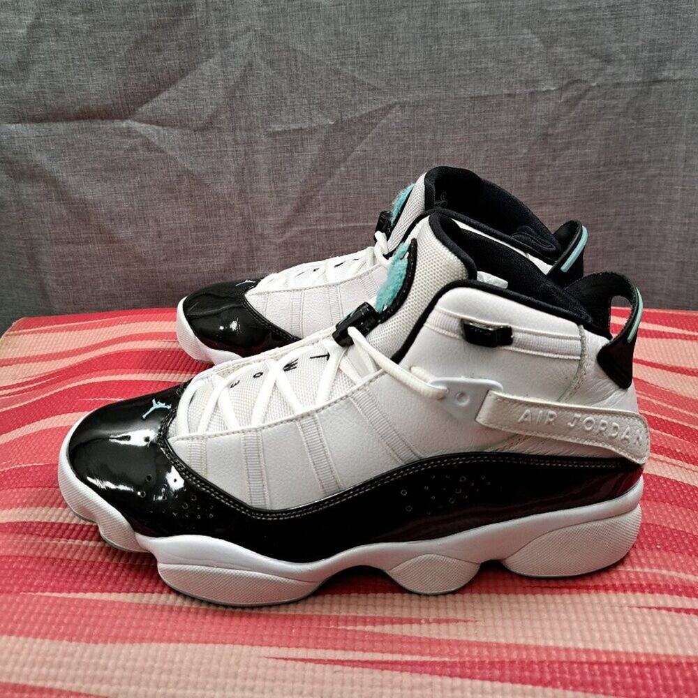 %Size 9.5 Nike Jordan 6 Rings White Tropical Twist Concord Men AJ27